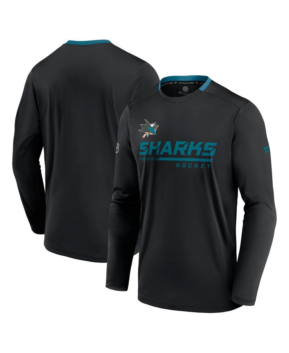 Mens Fanatics Branded Black San Jose Sharks Authentic Pro Locker Room Long Sleeve T-Shirt Product Image