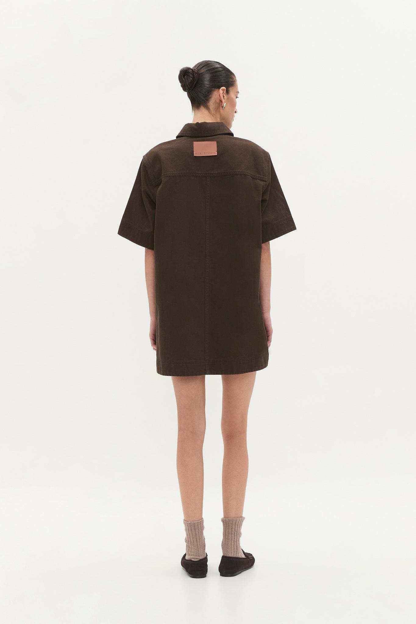 Junee Denim Shirt Dress Product Image