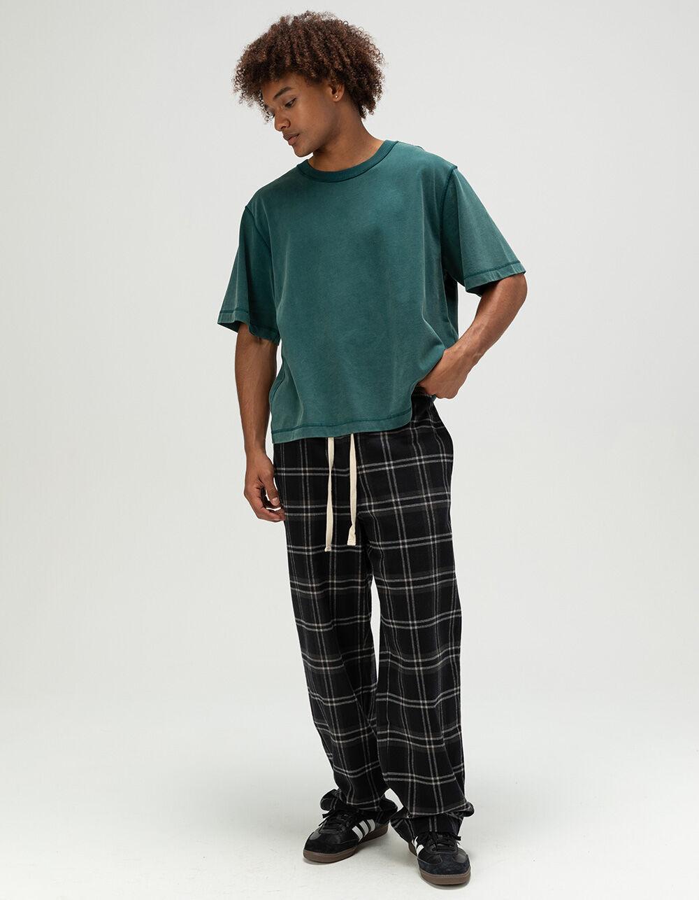 RSQ Mens Pajama Pants - BLK/DK GRY Product Image
