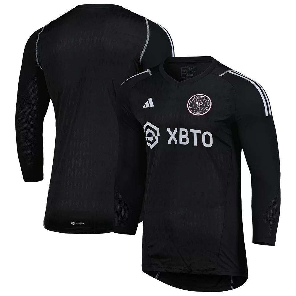 Men's adidas Black Inter Miami CF 2023 Goalkeeper Long Sleeve Replica Jersey, Size: Large, Mls Black Product Image