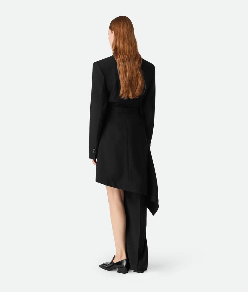 Women's Light Wool Skirt Trousers in Black Product Image
