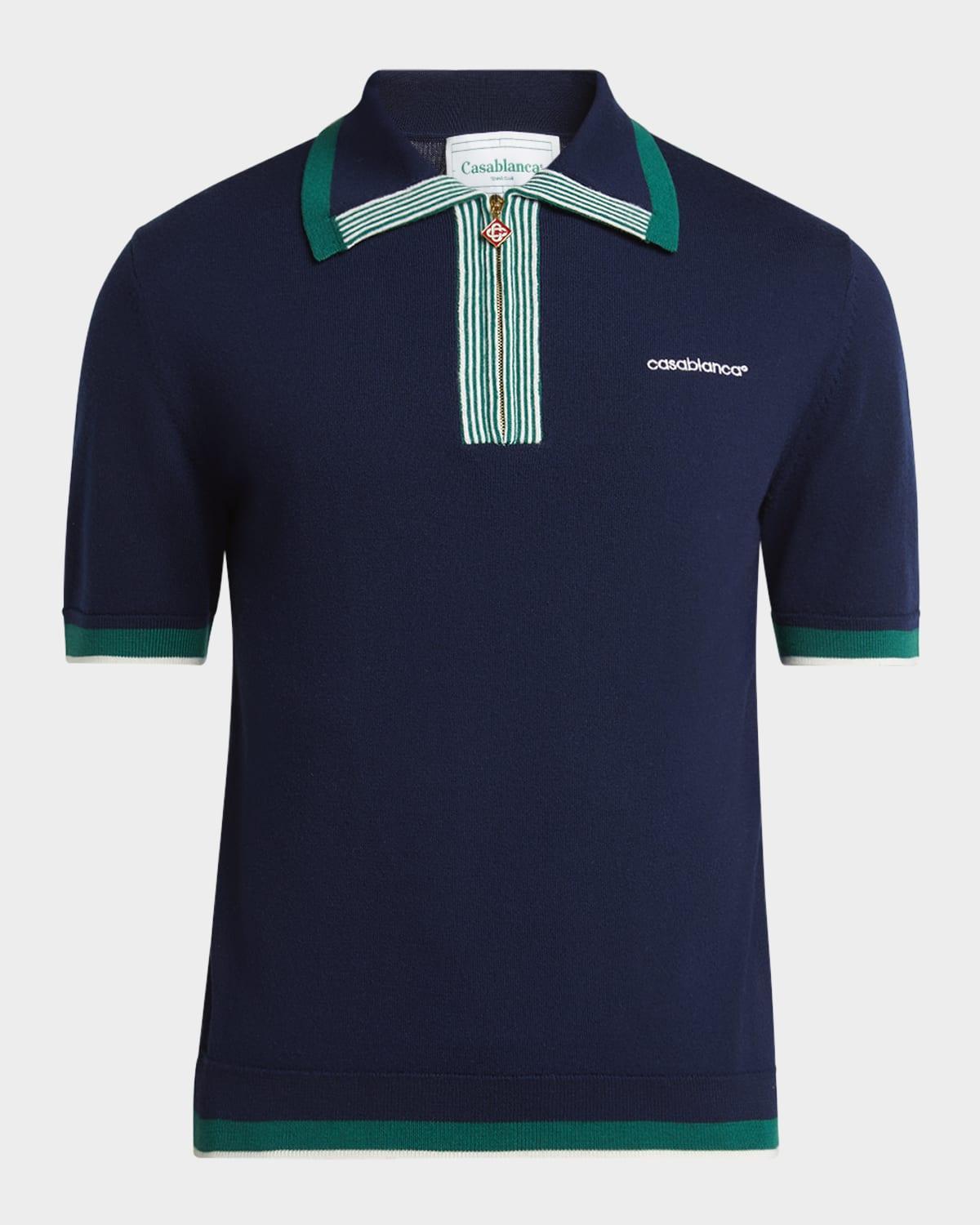 Mens Knit Tennis Polo Shirt Product Image
