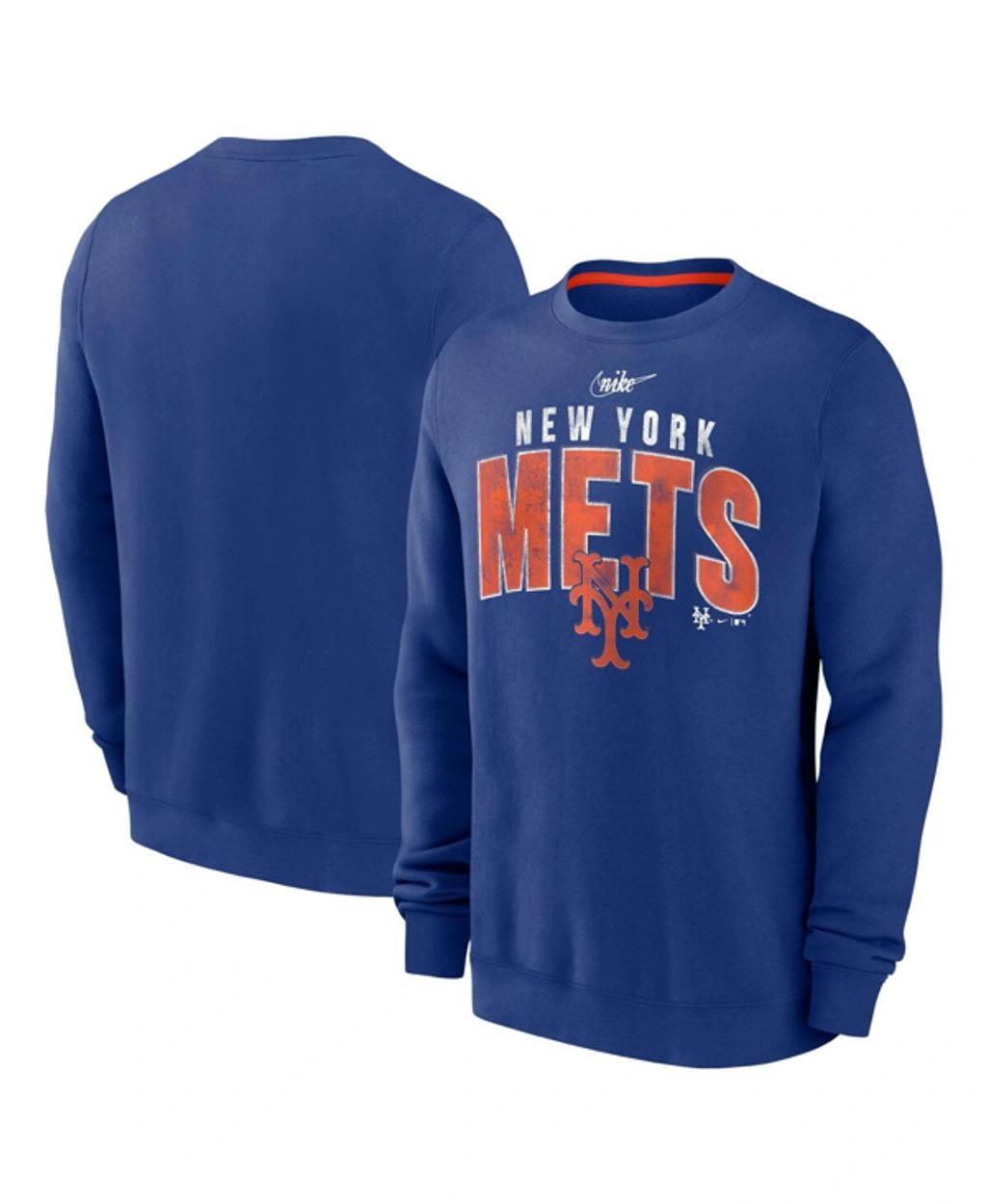 Mens Nike Royal New York Mets Cooperstown Collection Team Shout Out Pullover Sweatshirt Product Image