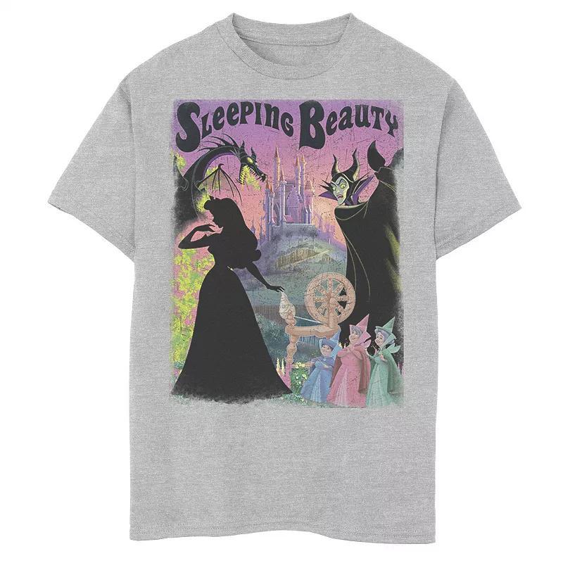 Disneys Sleeping Beauty Aurora Maleficent Mens Poster Tee, Boys Product Image