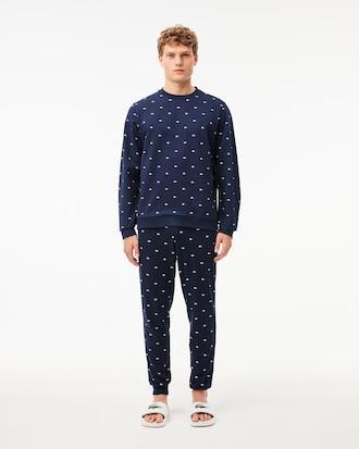 Crocodile Print Loungewear Sweatshirt Product Image