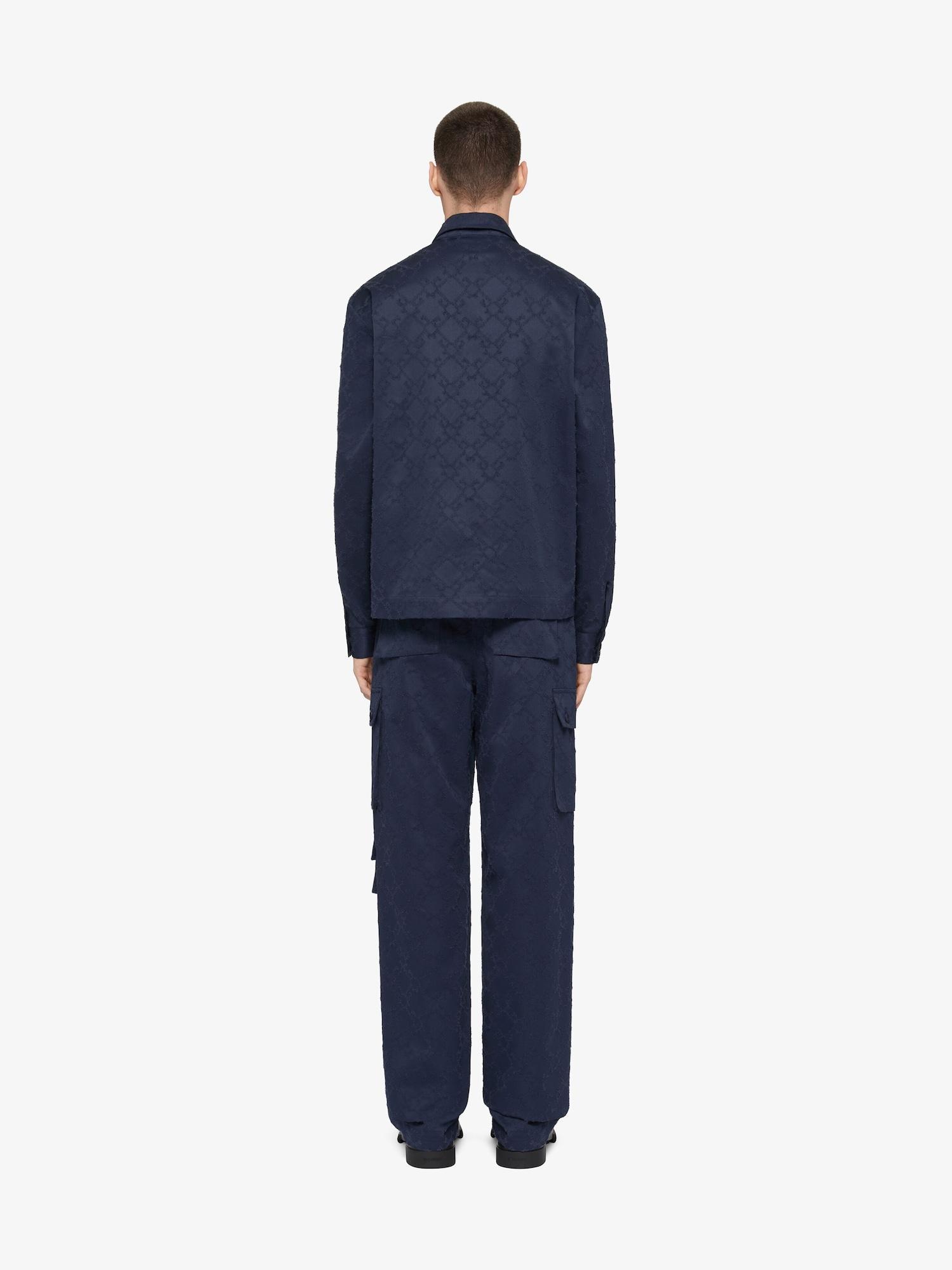 Cargo pants in monogram 72 cotton Product Image