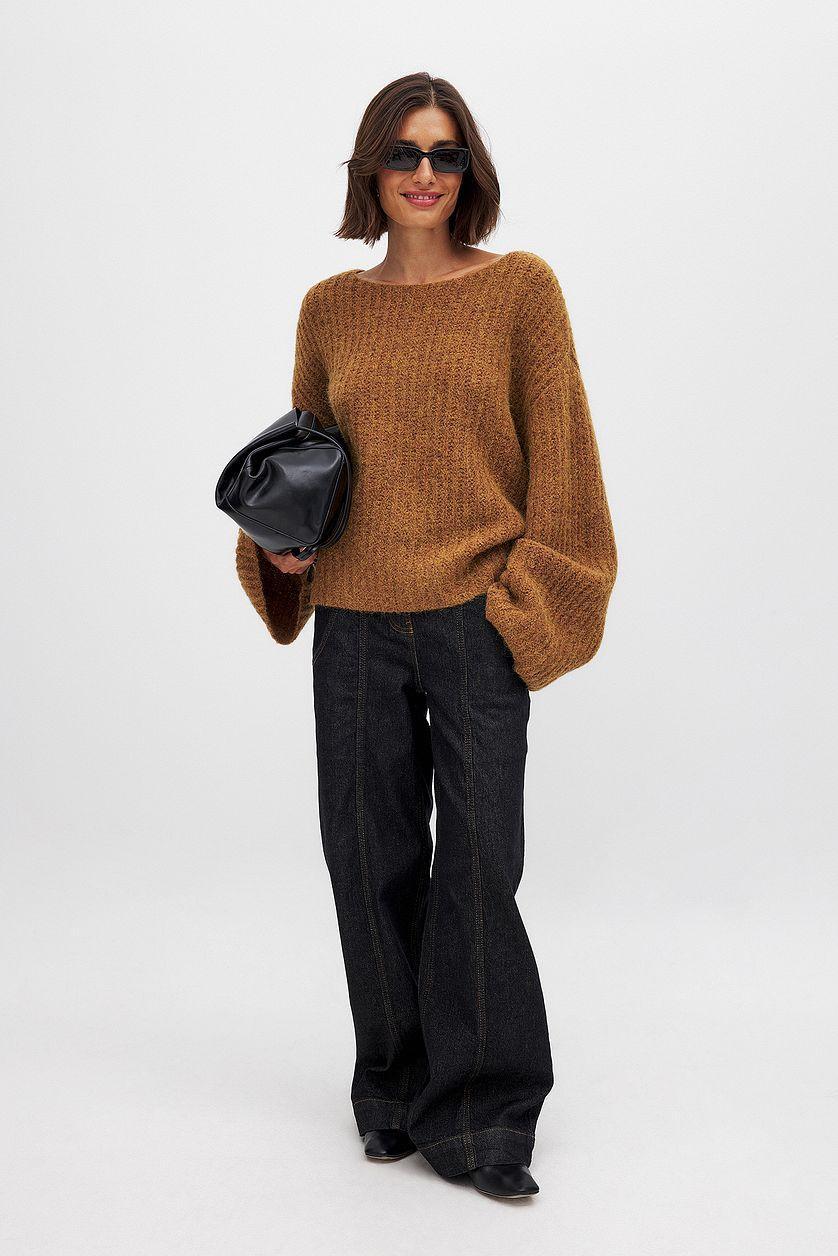 Wool Blend Knitted Sweater Product Image