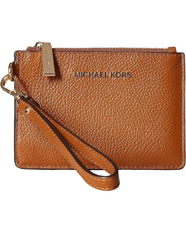 Crosshatch Leather Zip Card Case Product Image