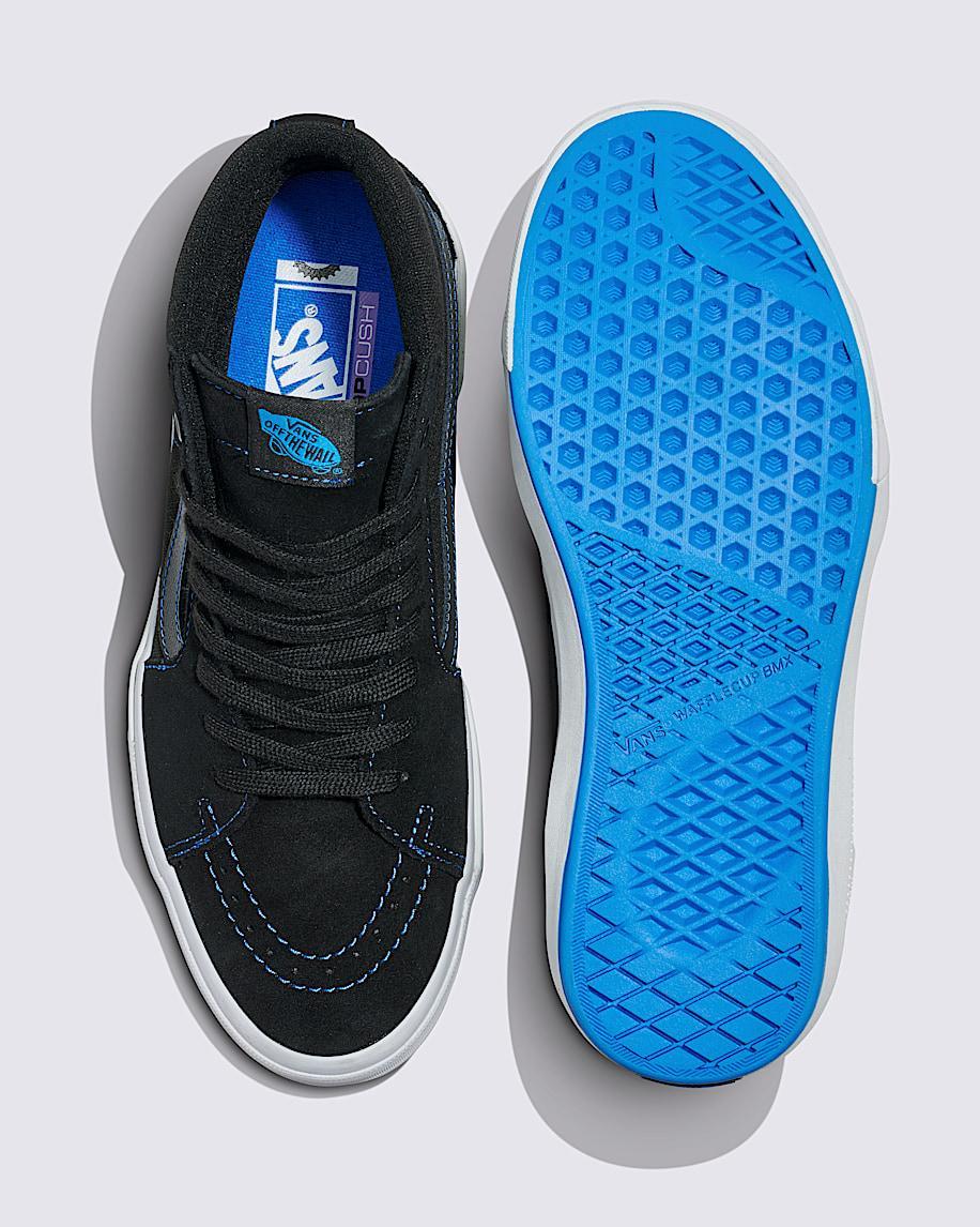 BMX Sk8-Hi Shoe in Black / Electric Blue| Vans US Product Image