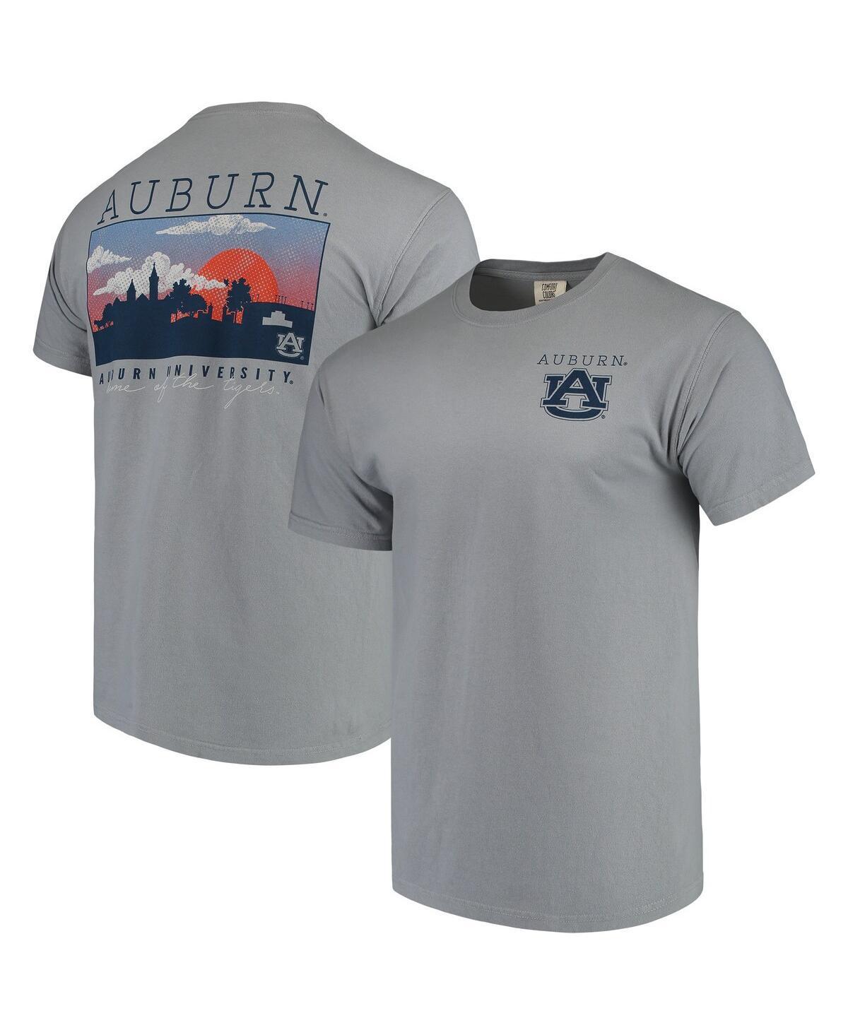 Men's Gray Auburn Tigers Comfort Colors Campus Scenery T-Shirt, Size: XL, Grey Product Image