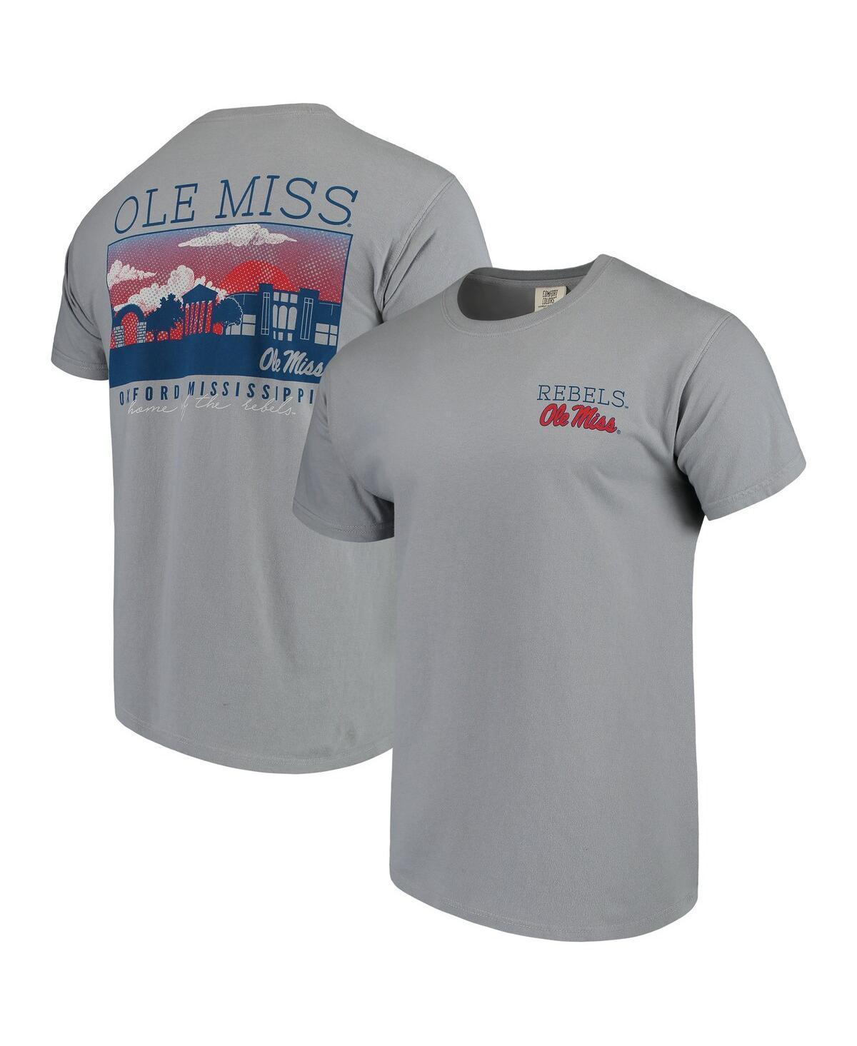 Men's Gray Ole Miss Rebels Comfort Colors Campus Scenery T-Shirt, Size: Medium, Grey Product Image