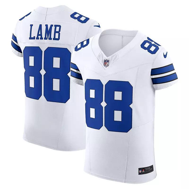 Men's Nike CeeDee Lamb White Dallas Cowboys Vapor F.U.S.E. Elite Jersey, Size: 52 Product Image