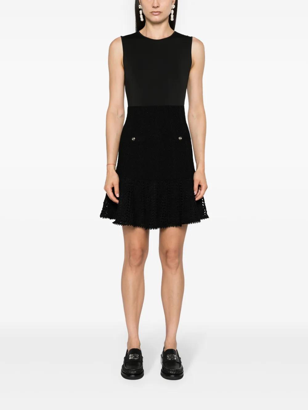 layered crochet mini dress Product Image
