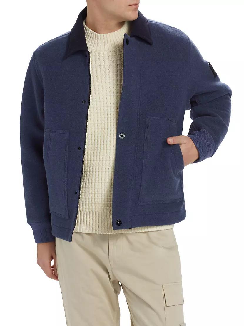 Wool-Blend Bomber Jacket Product Image