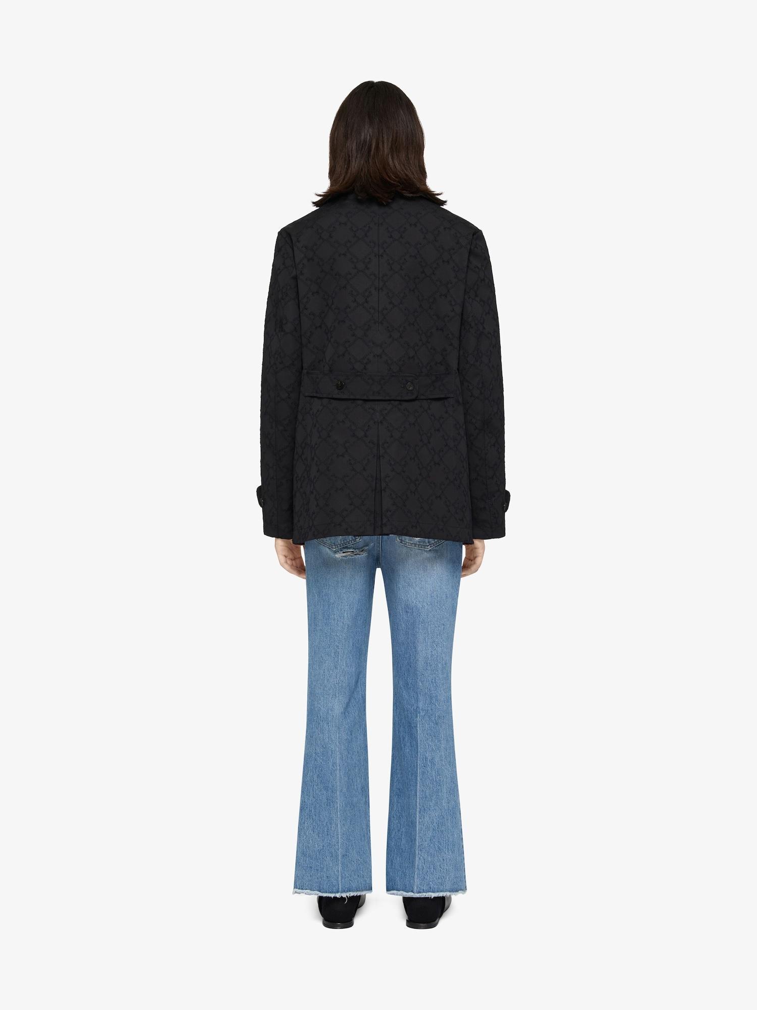 Flare jeans in destroyed denim Product Image