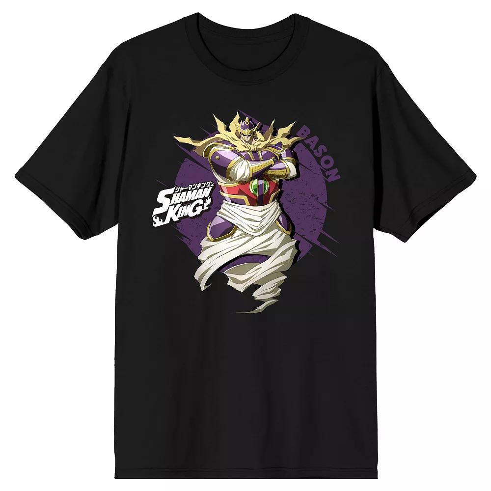 Men's Shaman King Samurai Spirit Tee, Size: Large 30, Black Product Image