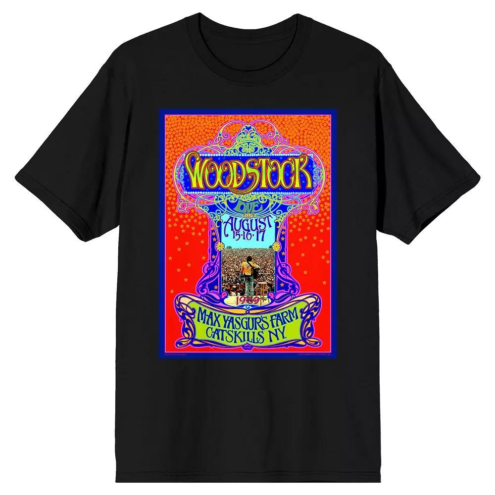Men's Woodstock Graphic Tee, Size: Medium, Black Product Image