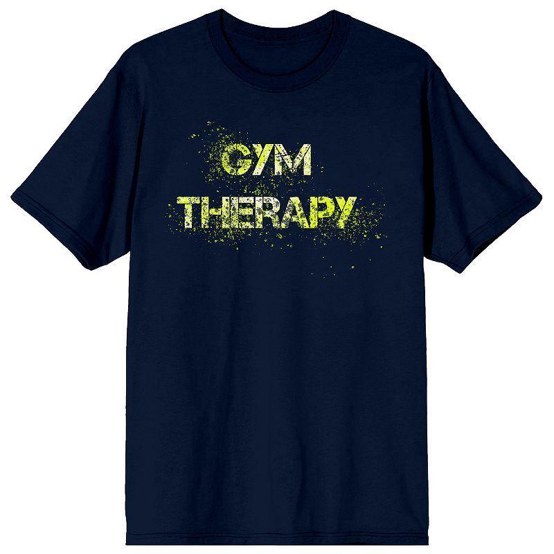 Men's Gym Culture Gym Therapy Tee, Size: Small, Blue Product Image