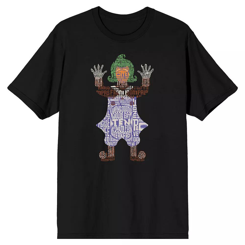 Men's Willy Wonka & The Chocolate Factory Tee, Size: Small, Black Product Image