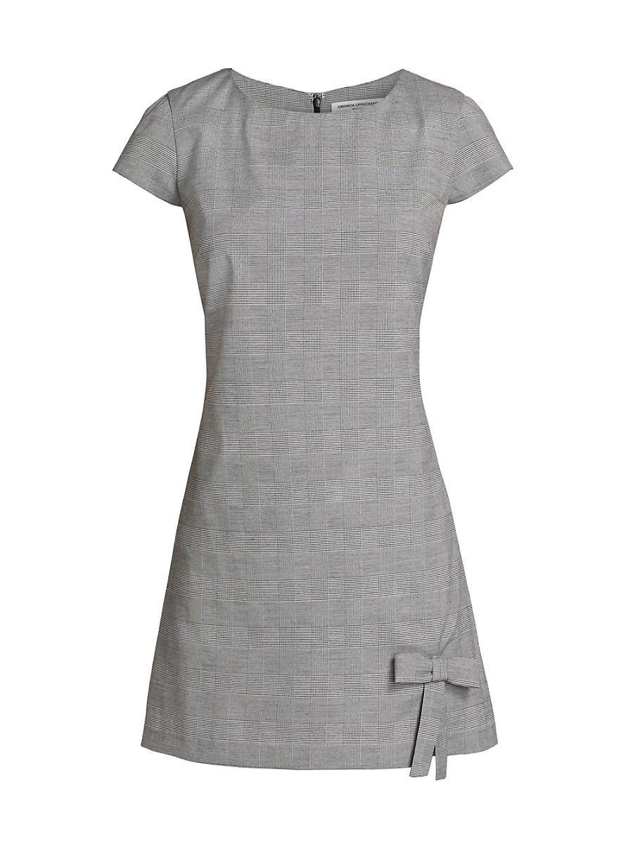 Womens Mariama Check A-Line Minidress Product Image