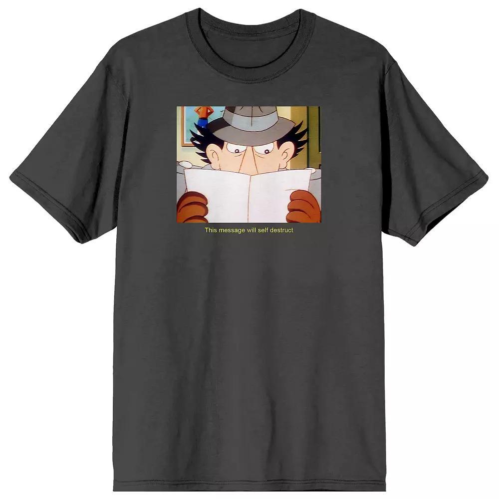 Men's Inspector Gadget Secret Tee, Size: Medium, Black Product Image