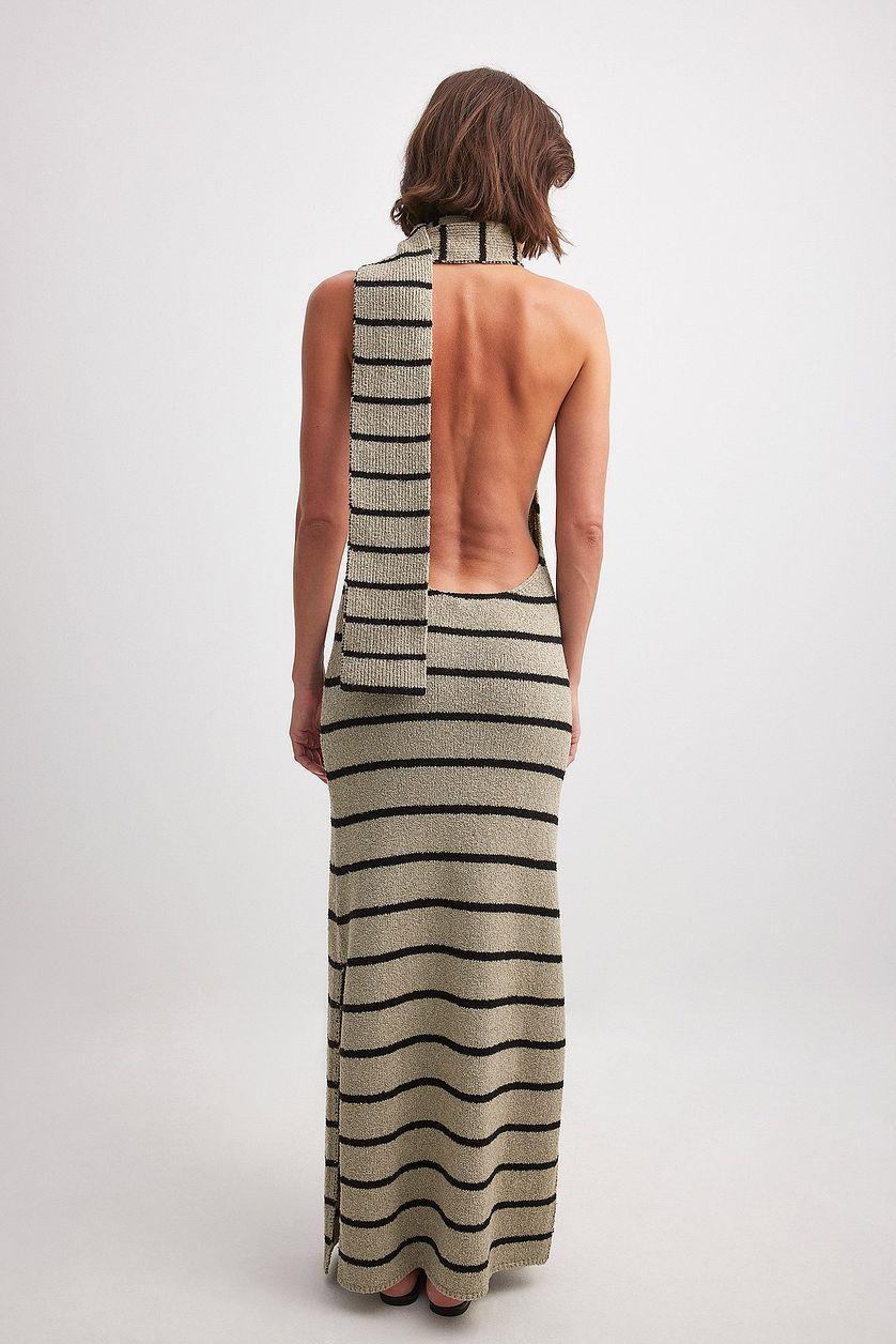Knitted Maxi Scarf Dress Product Image