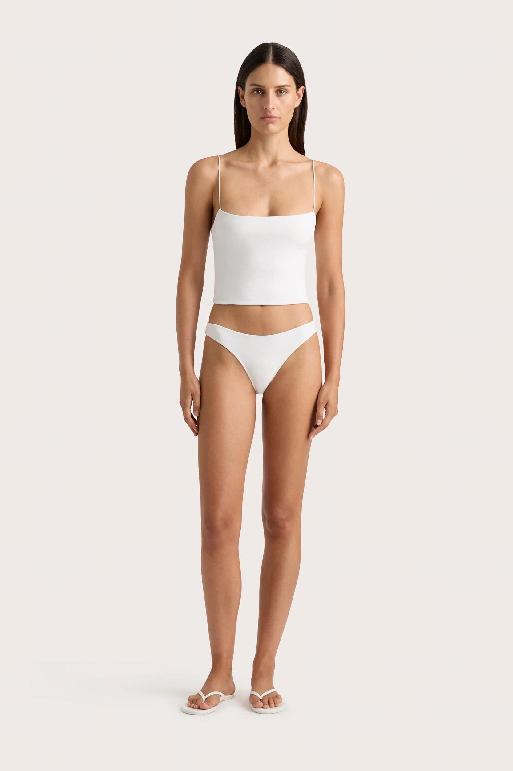 Jean Swim Top White - Final Sale Product Image