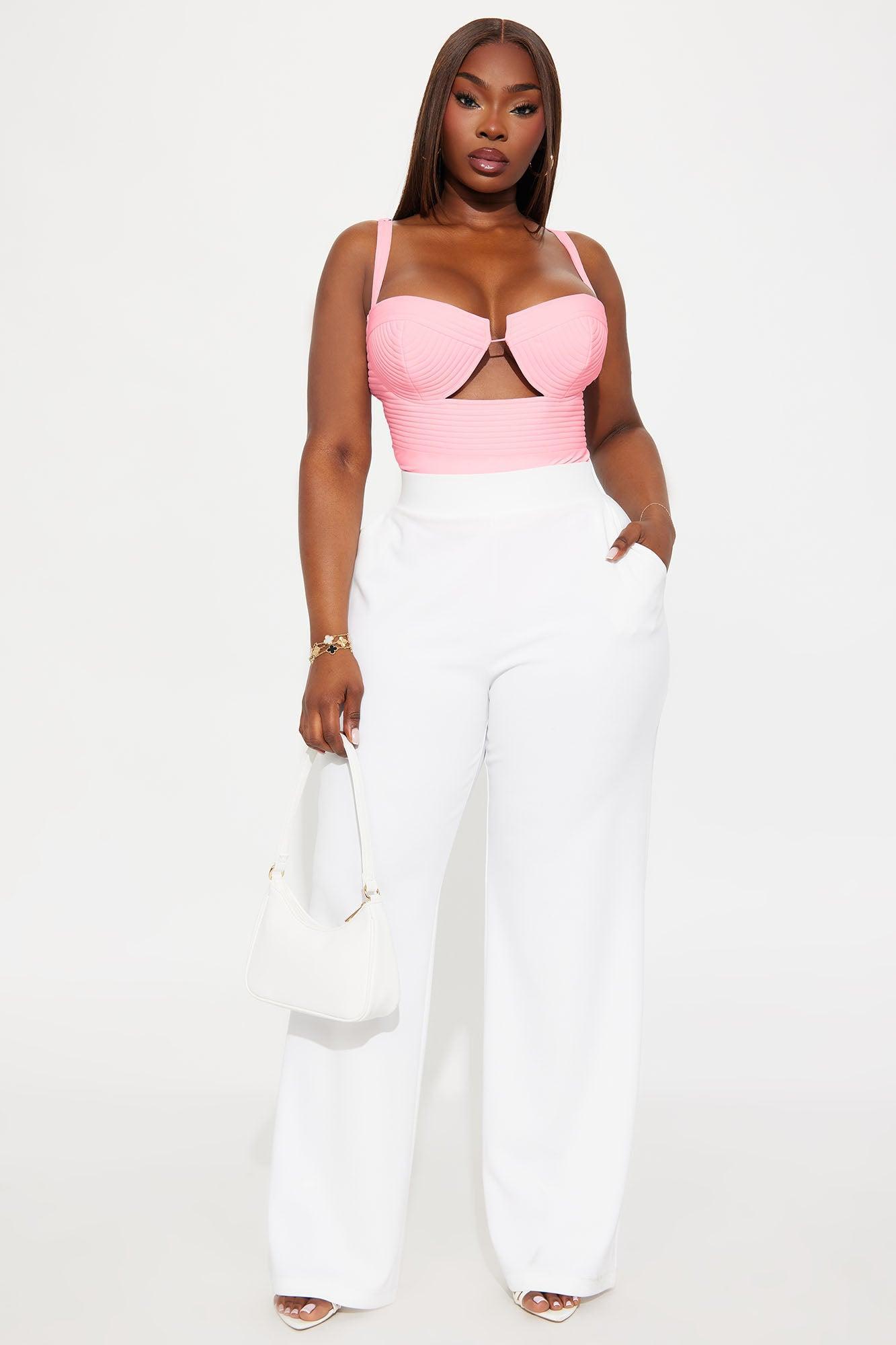 Fae Cut Out Bodysuit - Pink Product Image