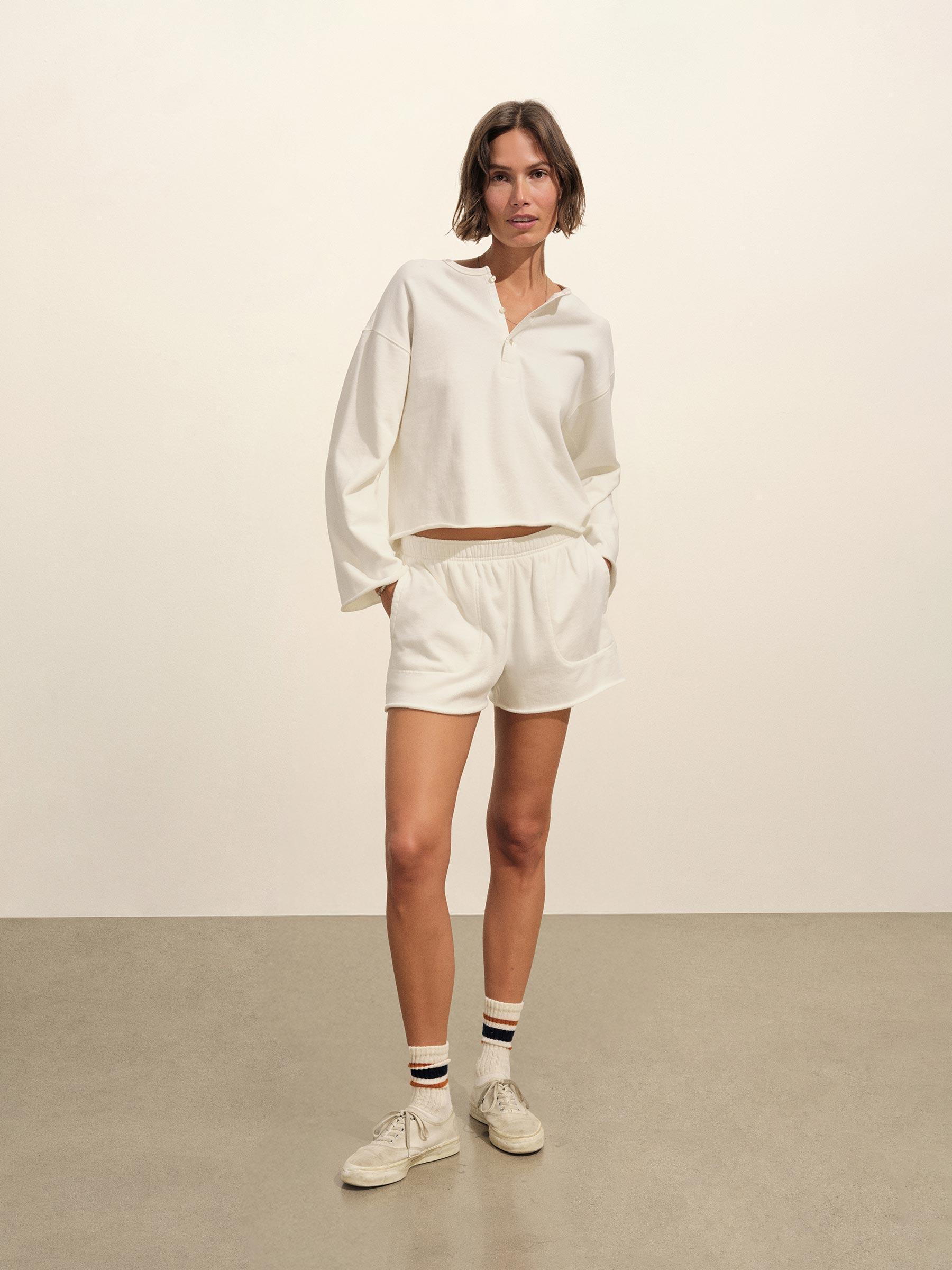 Natural Tropez Terry Cloth Cut-Off Short Product Image