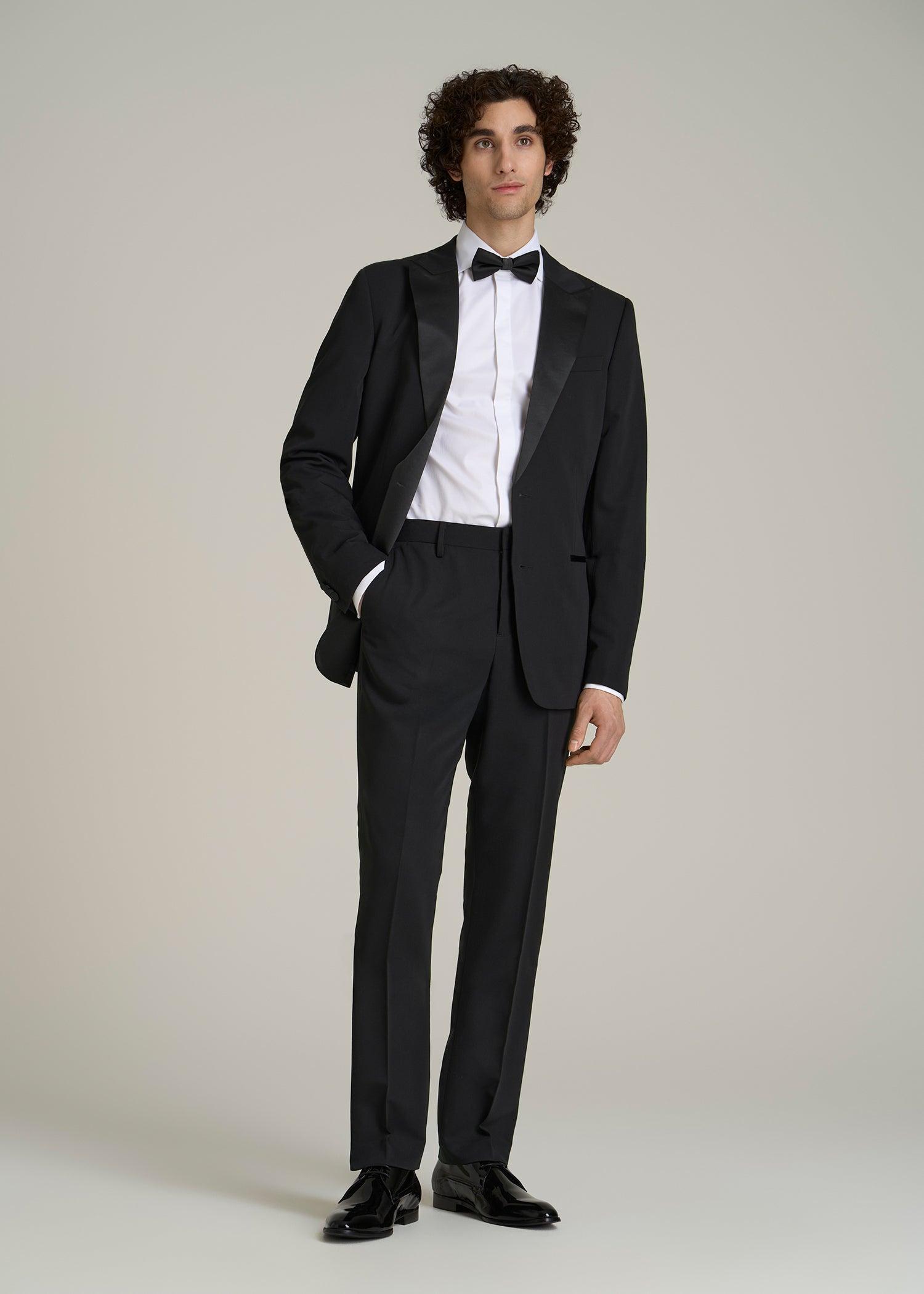 Tuxedo Pants for Tall Men in Black Product Image