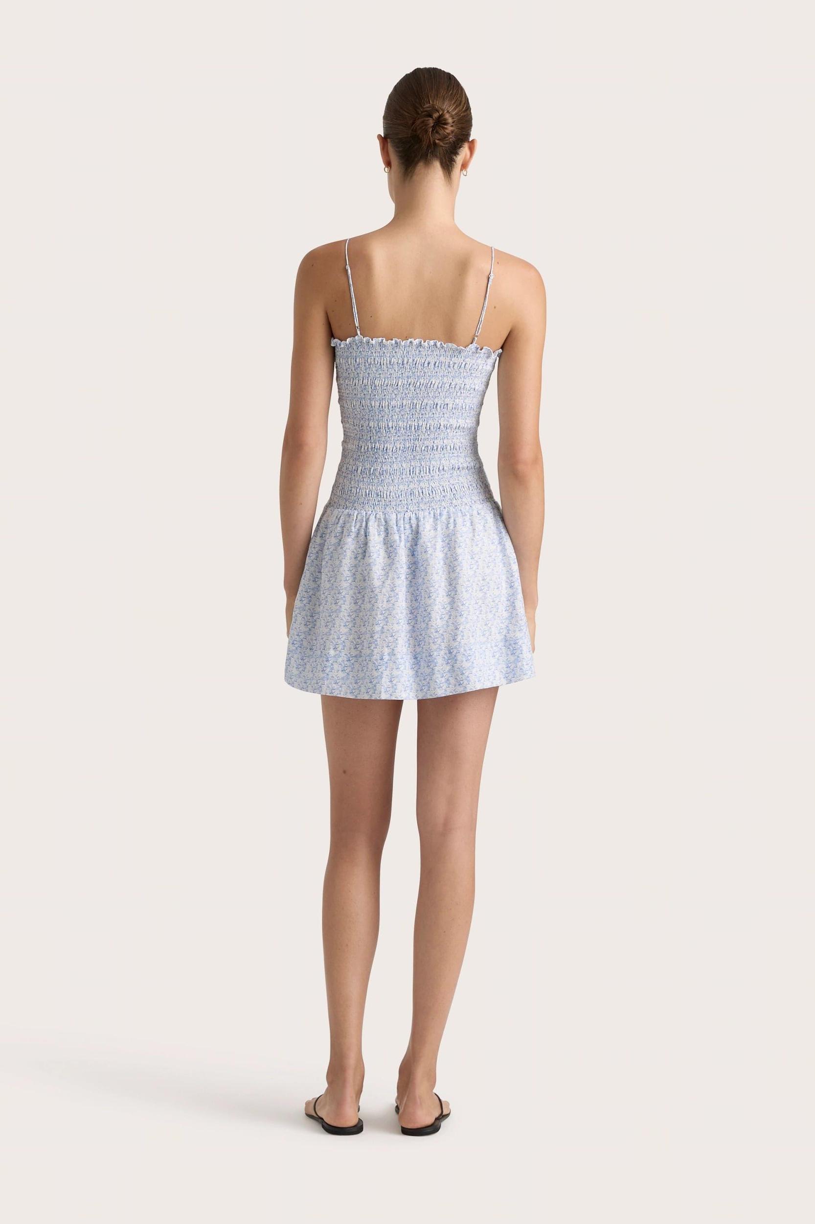 Geriba Mini Dress Leilani Mid Blue - Final Sale Product Image