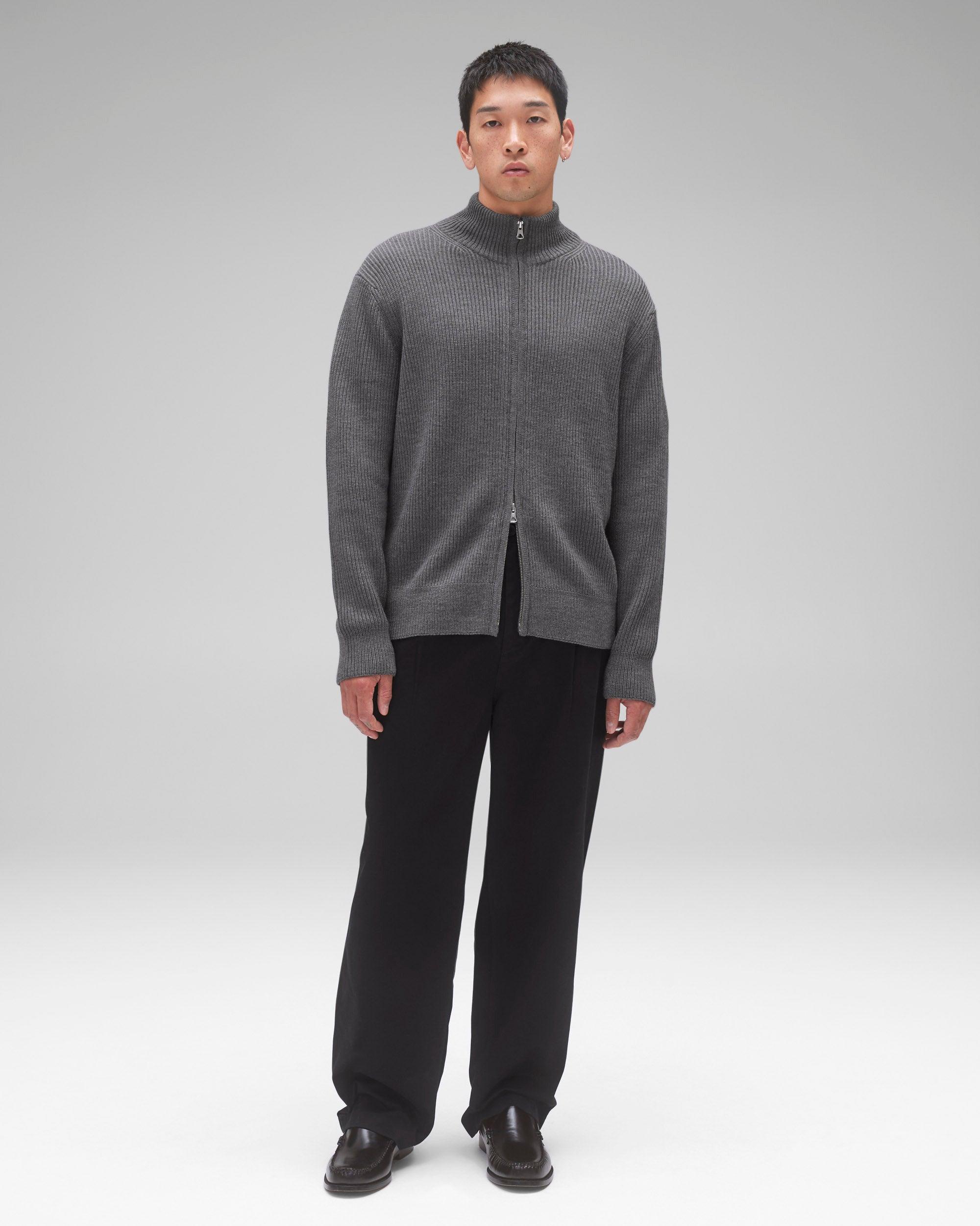 Merino Rib Vinnie Track Jacket Male Product Image