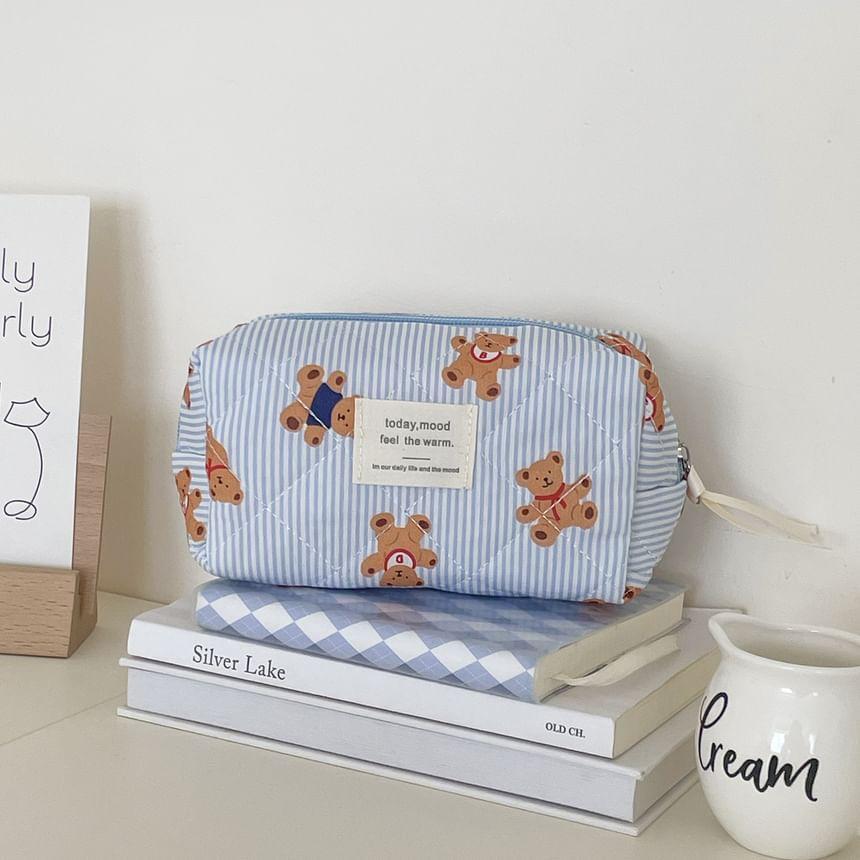Bear Fabric Clutch / Makeup Bag (Various Designs) Product Image