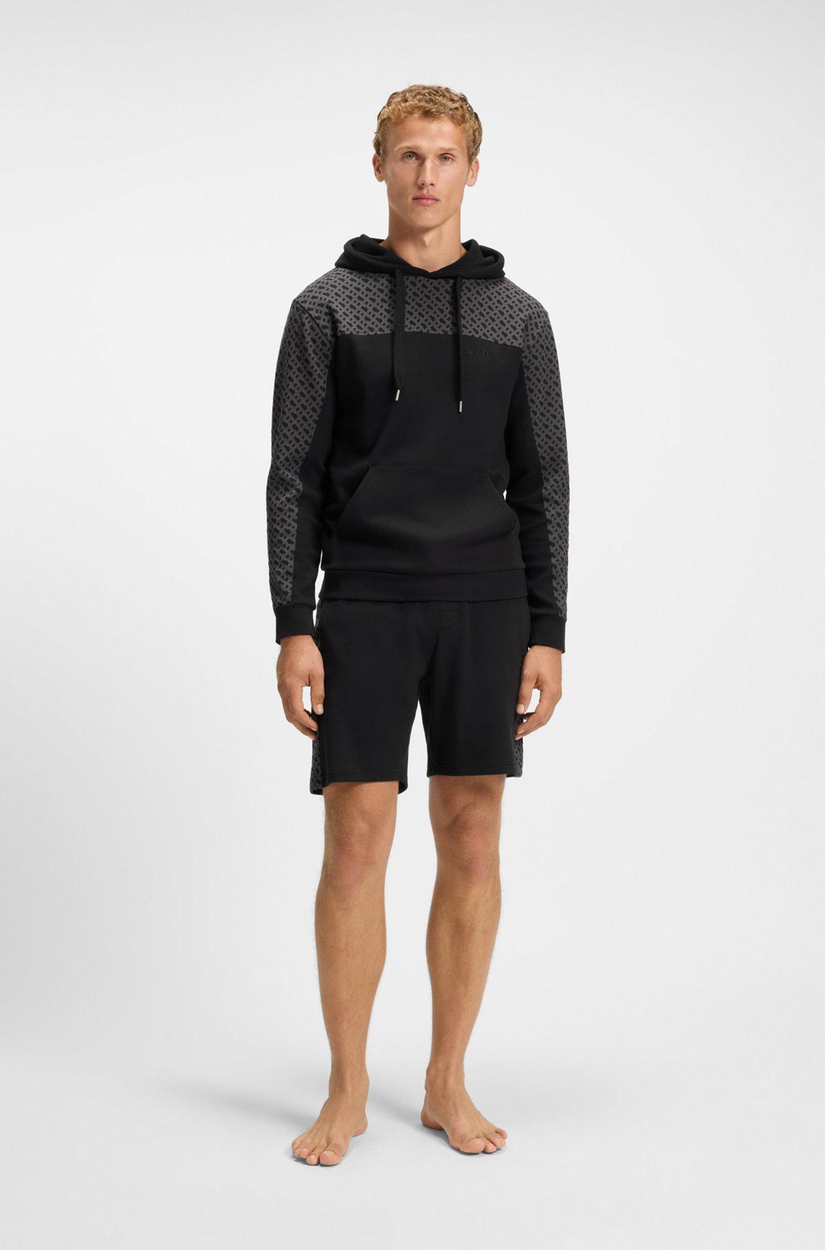 Hoodie with monogram pattern Product Image