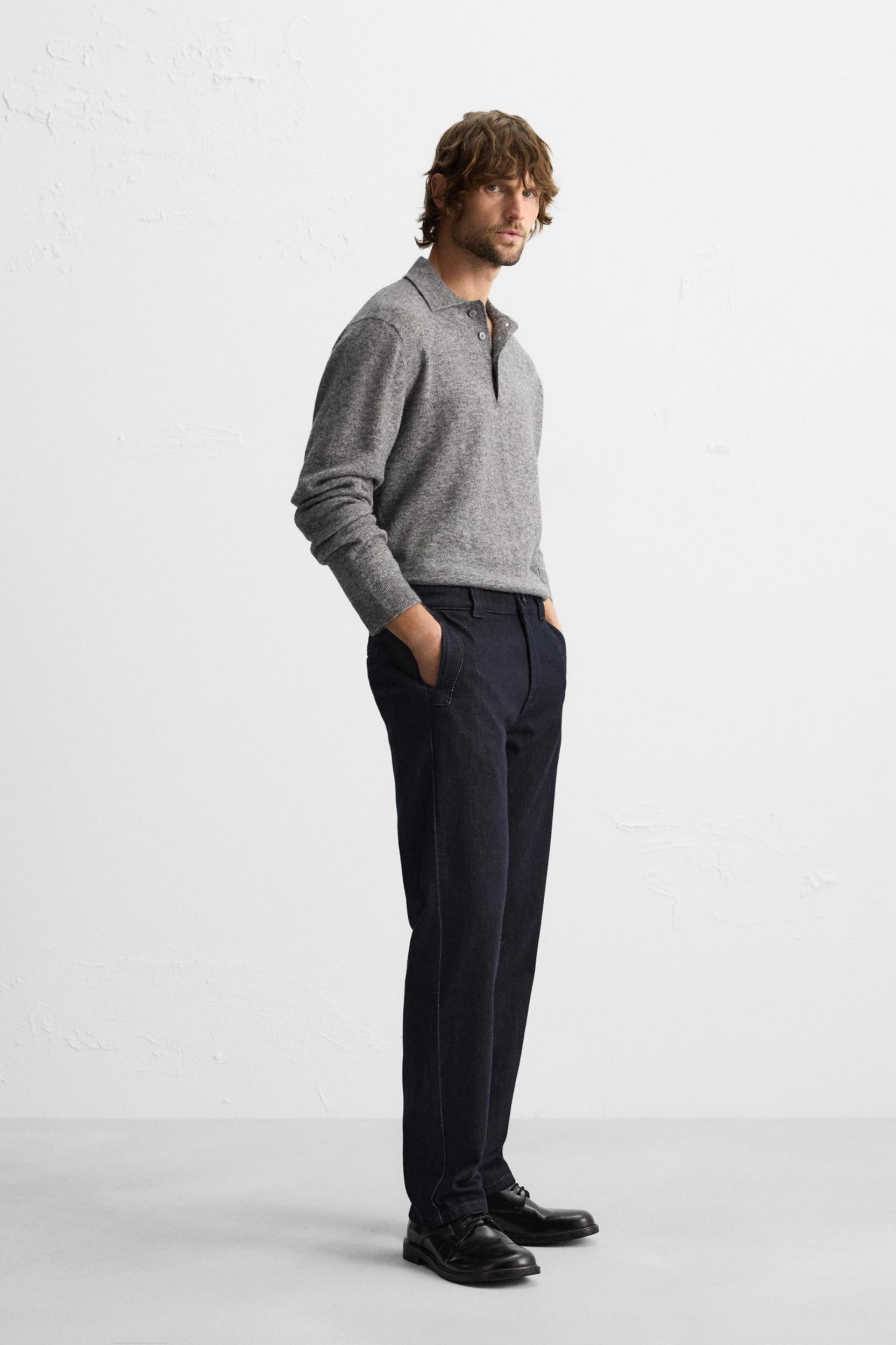 DENIM CHINO PANTS Product Image