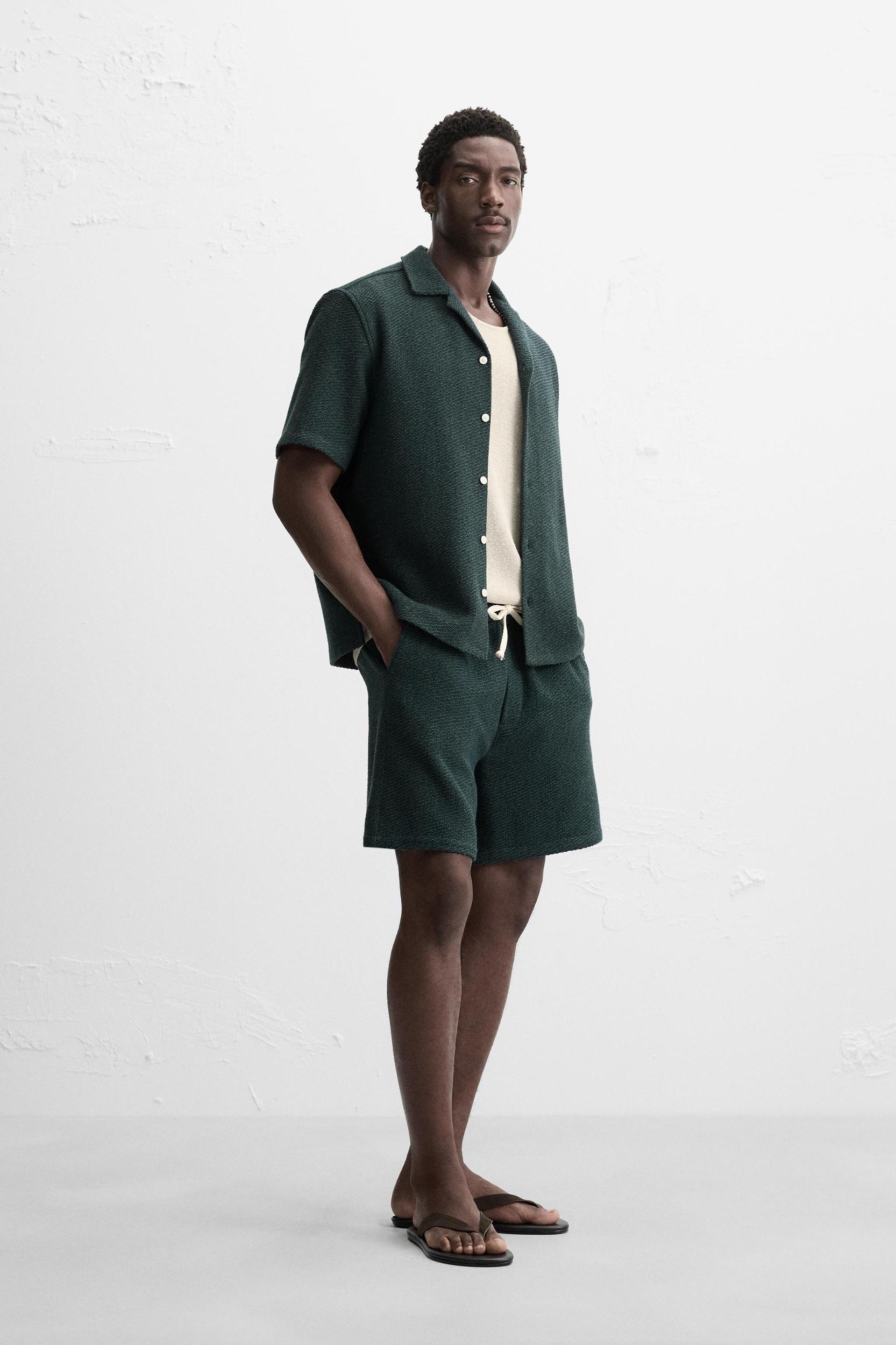 RELAXED FIT TEXTURED SHIRT Product Image