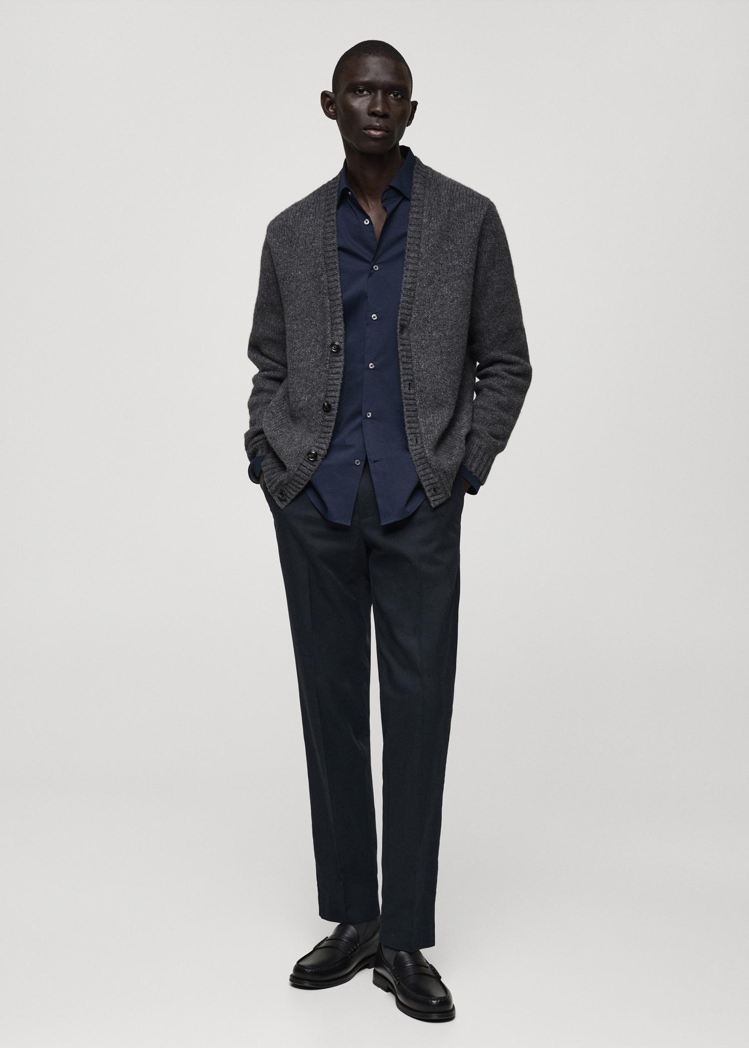 Regular-fit cotton pants - Men | MANGO USA Product Image