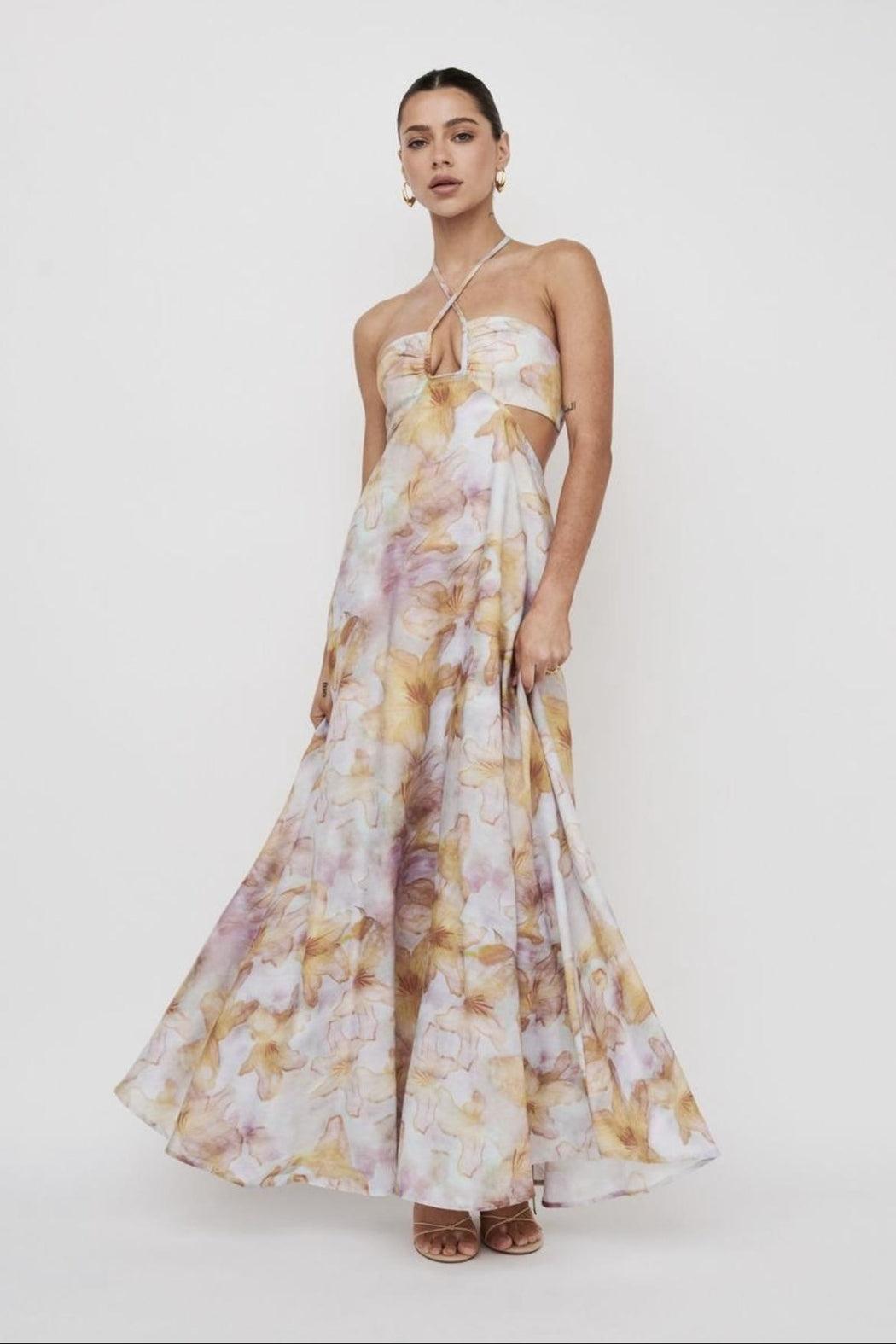 Floral Halter Dress Product Image