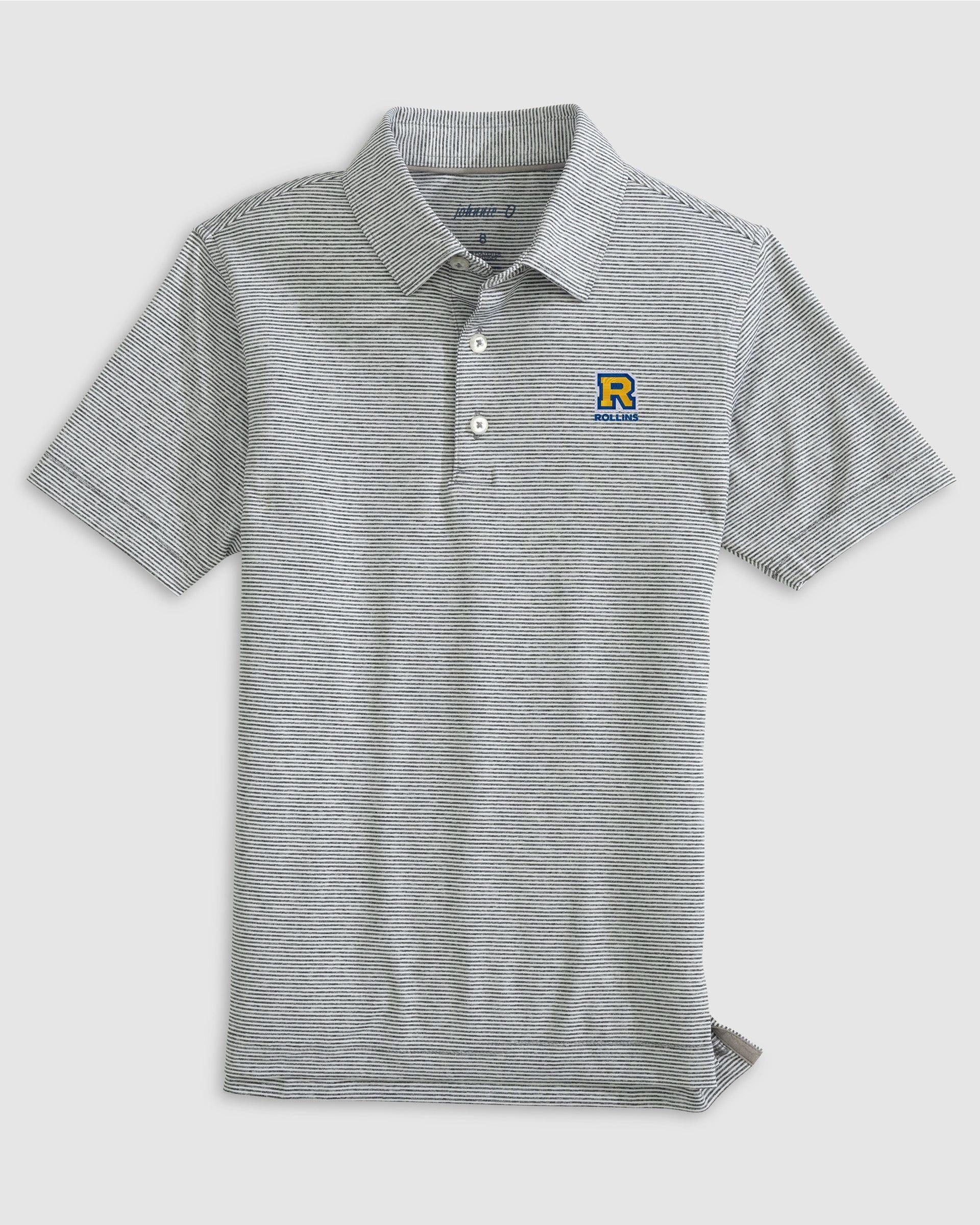 Rollins College Lyndonn Jr. Striped Jersey Performance Polo Boys Product Image