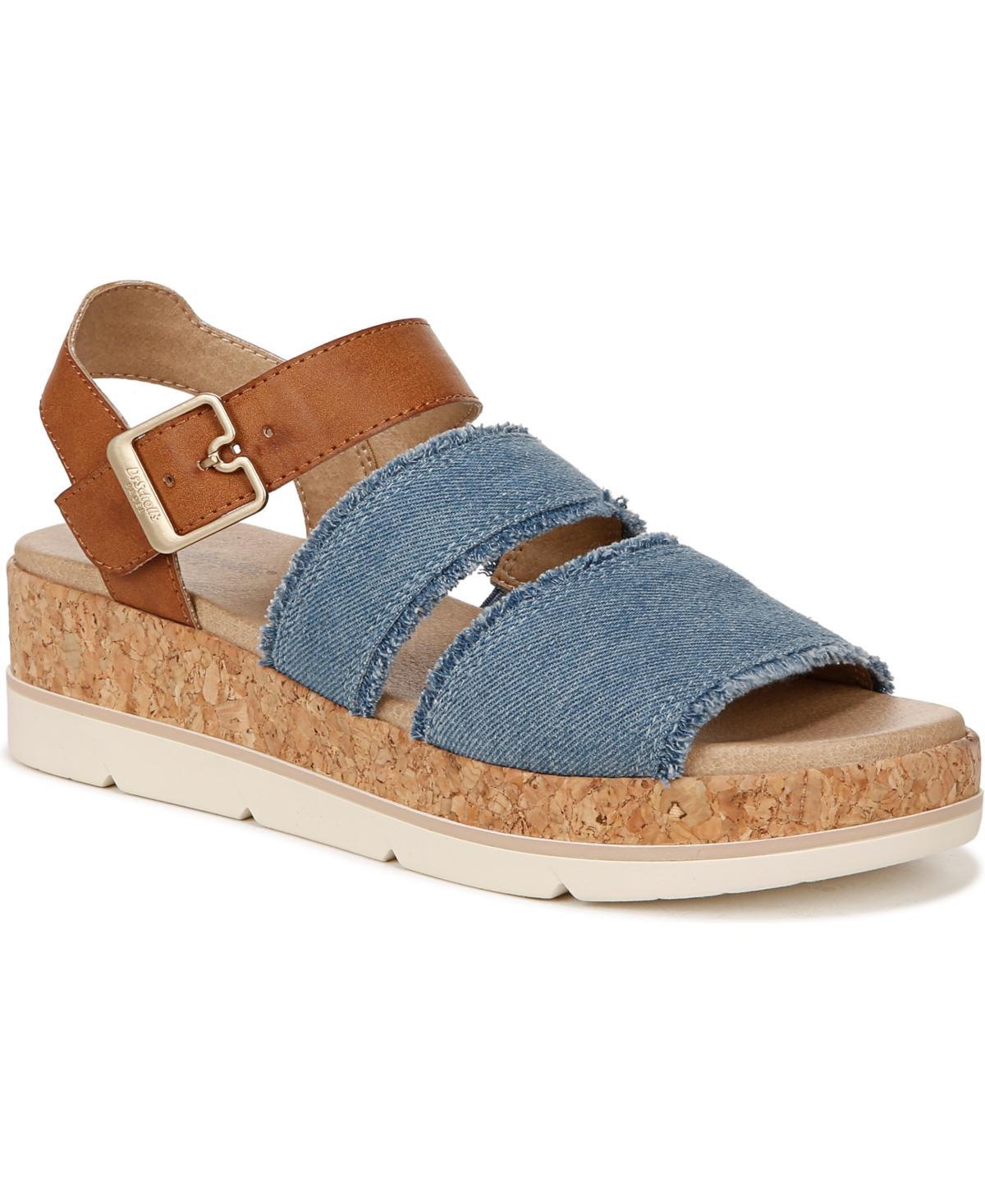 Dr. Scholl's Once Twice Women's Platform Sandals, Size: 7, Tawny Brown Product Image