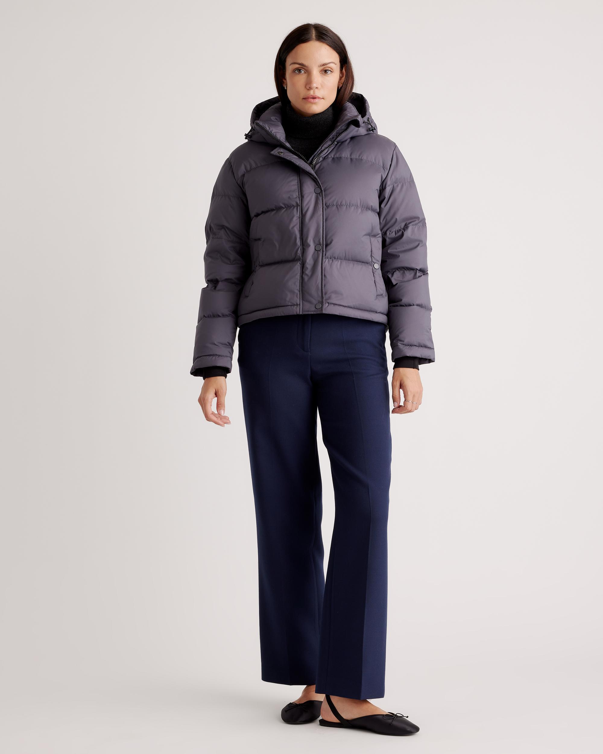 Quince | Women's Responsible Down Cropped Puffer Jacket Size XS, Recycled Polyester Product Image