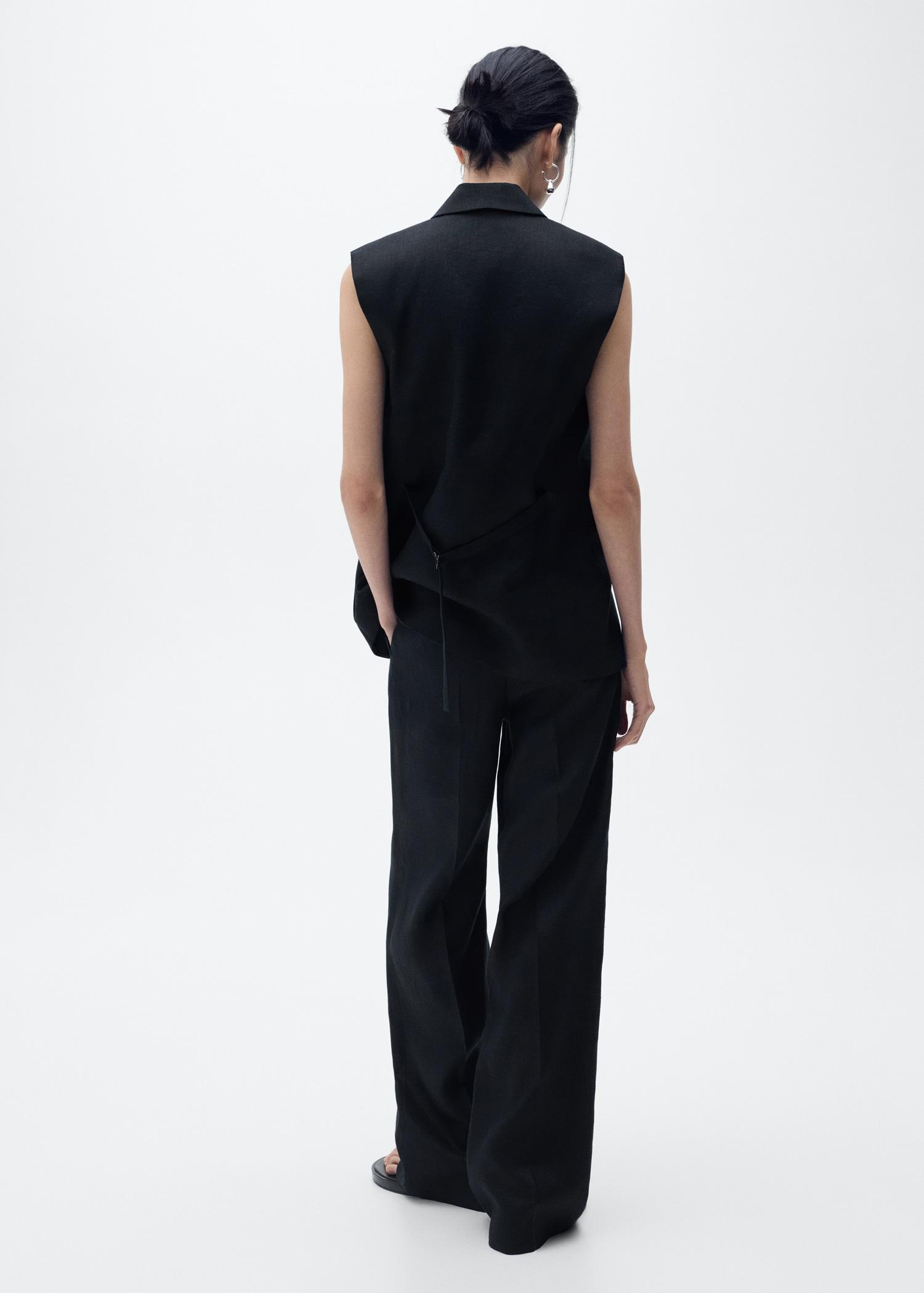 Linen suit trousers - Women | MANGO USA Product Image