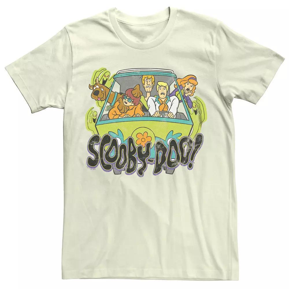 Men's Scooby Doo Scared Mystery Machine Tee, Size: Medium, Natural Product Image