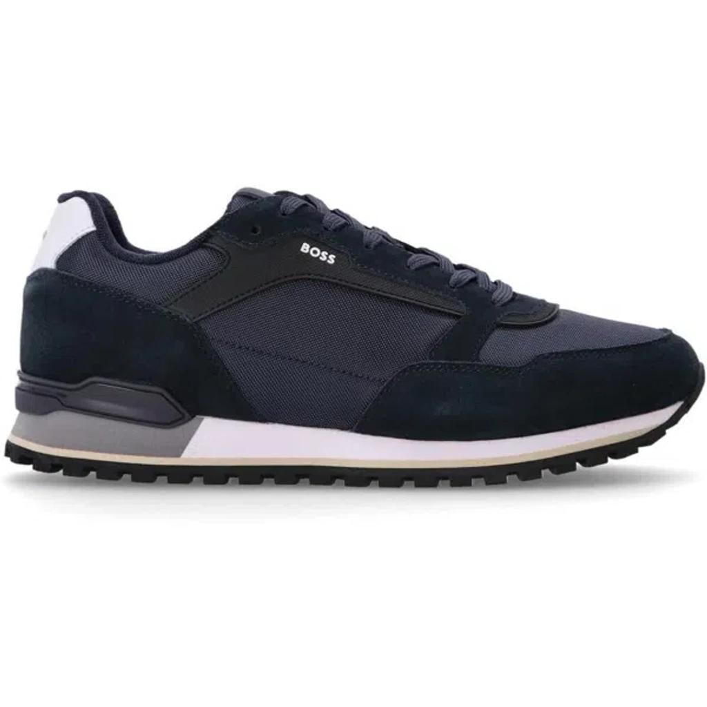 suede-trimmed mesh sneakers Product Image