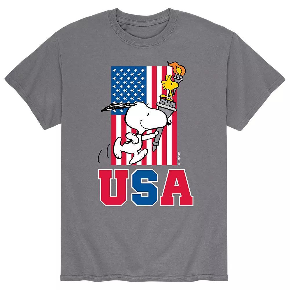 Mens Peanuts USA Torch Tee Product Image