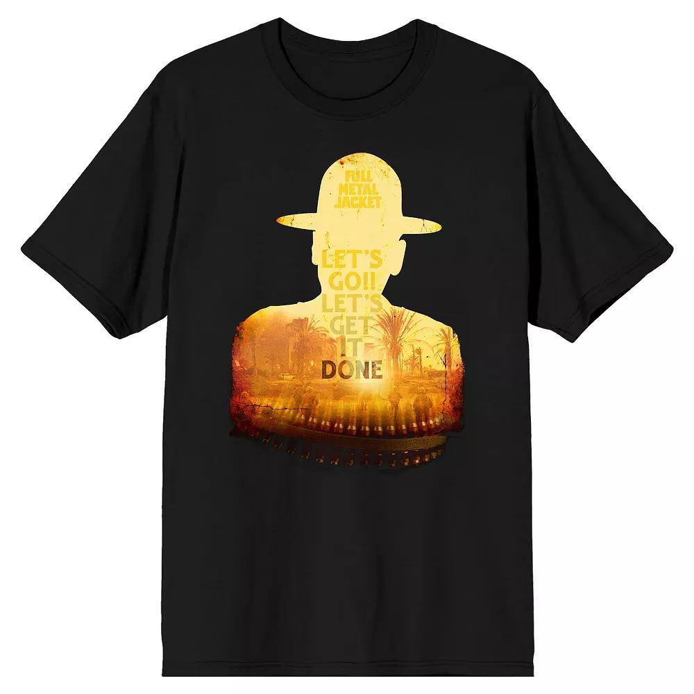Men's Full Metal Jacket Ombre Drill Sergeant Graphic Tee, Size: Medium, Black Product Image