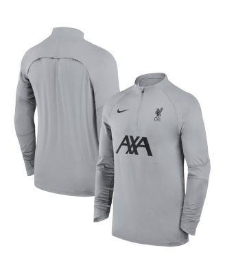 Mens Nike Gray Liverpool Strike Drill Raglan Quarter-Zip Top Product Image