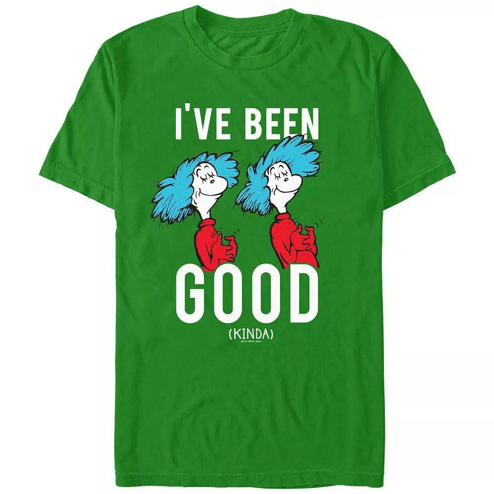 Men's Dr. Seuss I've Been Good (Kinda) Graphic Tee, Size: Large, Kelly Product Image