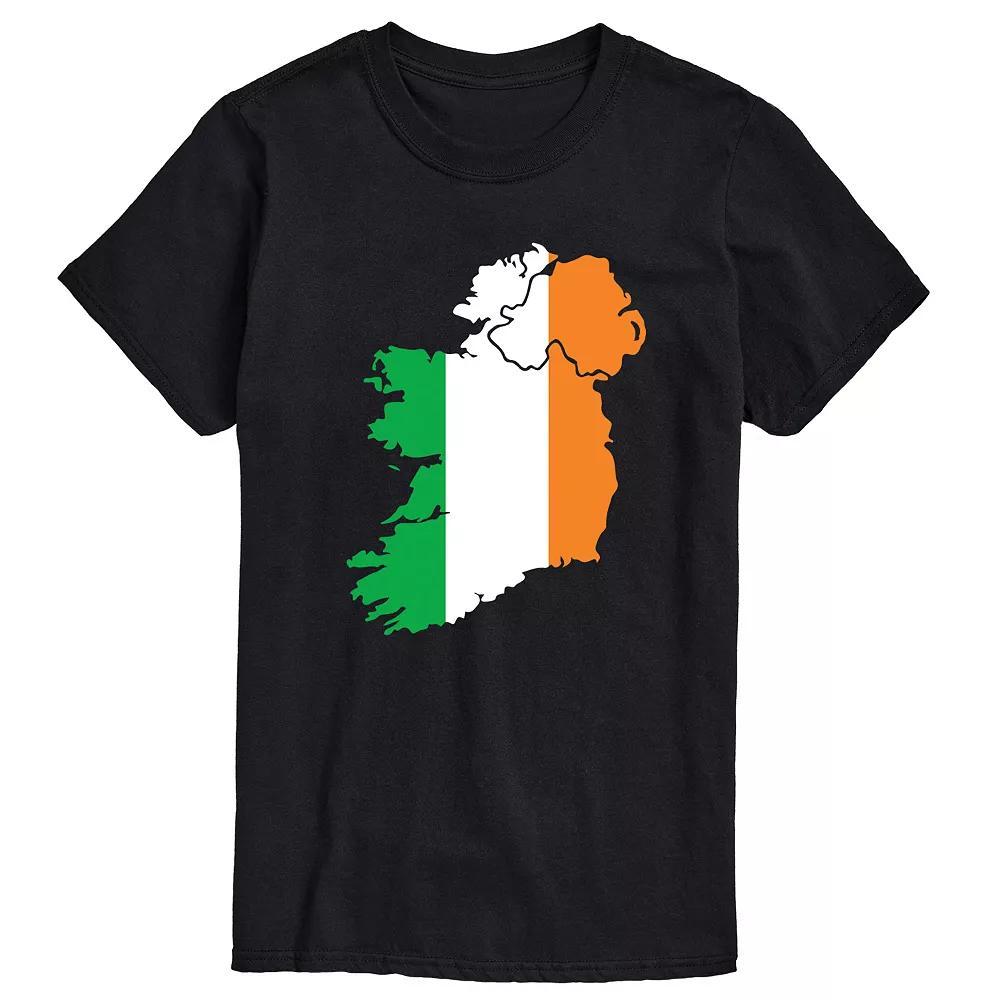 Big & Tall Ireland Flag Tee, Men's, Size: 3XL Tall, Black Product Image