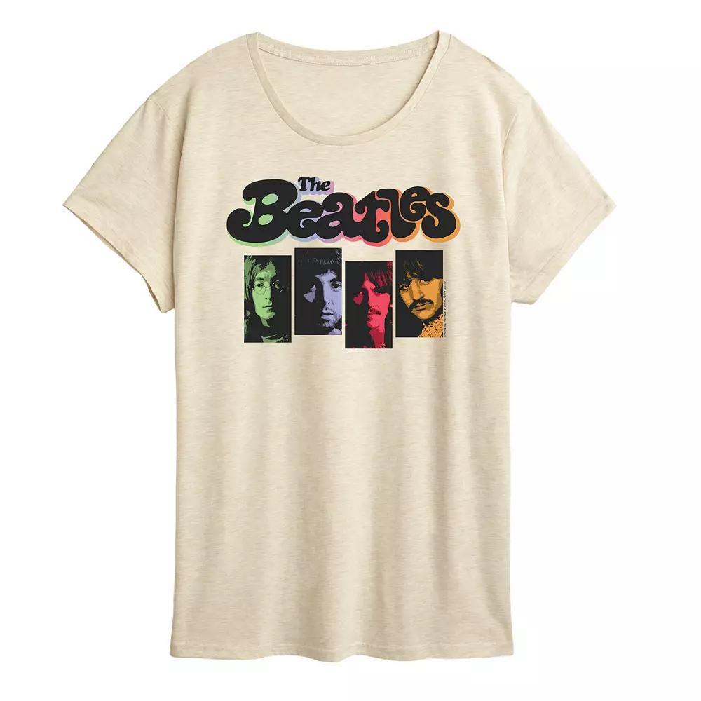Womens The Beatles Color Gradient Graphic Tee Product Image